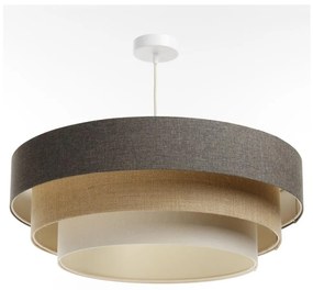 Luster na lanku BOHO TRINITI 1xE27/60W/230V šedá/béžová/krémová