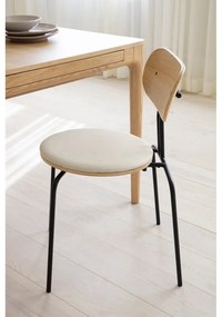 Čierno-krémová jedálenská stolička Curious – UMAGE