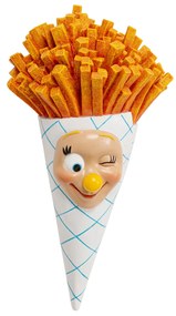 French Fries Bag dekorácia viacfarebná 26 cm