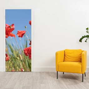 Fototapeta na dvere - Vlčie maky (95x205cm)