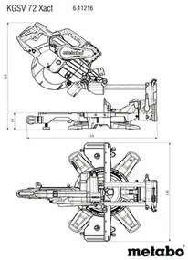 Kapovacia píla Metabo KGSV 72 XACT