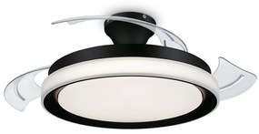 Philips-LED Stropné svietidlo s ventilátorom LED/35W/230V 5500/4000/2700K+DO čierna