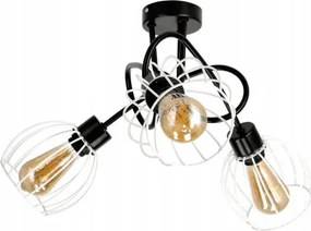 LED stropná lampa LOFT light - 3xe27 - druce ball white