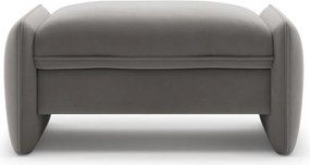 Tmavosivá zamatová podnožka Georgia – Micadoni