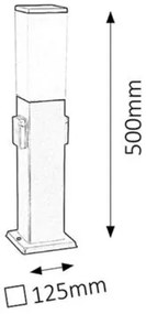 Rabalux BONN záhradný stĺpik 8339