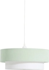 Biele/tyrkysovomodré detské svietidlo s textilným tienidlom Bianella – Kave Home