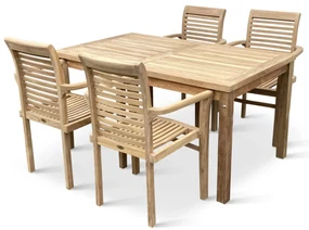 Záhradný teakový set 1+4 pre 4 osoby Garden III.