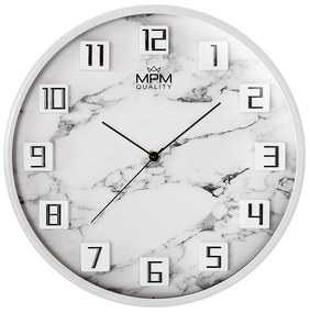 Okrúhle nástenné hodiny sivé, MPM Flynn, 4331.92
