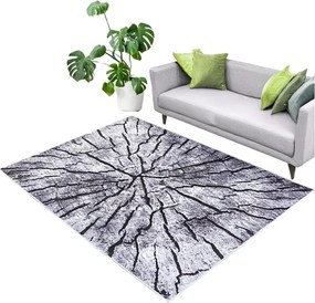 Protišmykový koberec NOVO peň / sivý