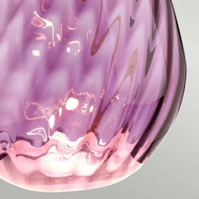 Elstead LENA-TL-S-PLUM - LED Stolná lampa LENA 1xE27/60W/230V + 1xGU10/7W ružová