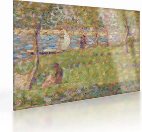 Sklenený obraz - Georges Seurat, Study for "La Grande Jatte", reprodukcia (70x50 cm)