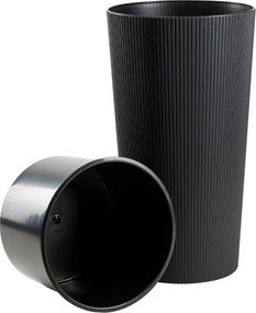 Plastový květináč URBANIKA ECO 75x40,9 cm černý