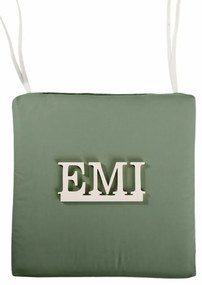 Sedák na stoličku zelený 40x40 cm EMI