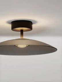 LED čierno-dymová dizajnové stropné svietidlo Polifemo 40