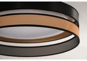 Duolla-LED Stropné svietidlo ROLLER DUO SHINY LED/24W/230V pr. 45 cm čierna/medená