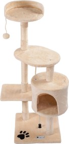 PuppyJoy PuppyJoy, Škrabadlo pre mačku, stromček, stĺpik, 4 poschodia, 85 cm, PJ-042 85, 	HOM-50044