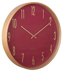 Karlsson 5996RD dizajnové nástenné hodiny červená, pr. 40 cm