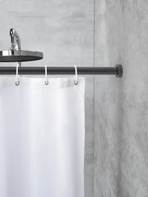 Čierna teleskopická tyč do kúpeľne Wenko Luz, dĺžka 110-185 cm