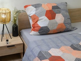 Krepové obliečky z Renforcé bavlny HONEY COMB sivé Rozmer obliečky: 70 x 90 cm | 140 x 200 cm