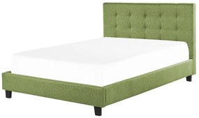 Manželská posteľ 160 cm Rhiannon (zelená) (s roštom a matracom). Vlastná spoľahlivá doprava až k Vám domov. 1075642