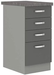 Skrinka do kuchyne Grey 40d 4s bb