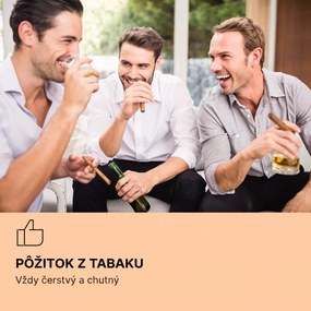 Klarstein El Presidente 23, humidor na cigary, 23 l, 45 W, dotykové ovládanie, bukové drevo, LED