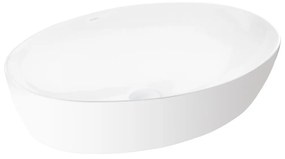 Ksuro 102 umývadlo 61.5x41.5 cm oválny pultové umývadlo biela 20806000