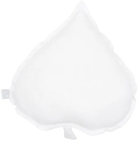 Cotton &amp; Sweets Ľanový vankúš lipový list biela 38×43 cm