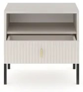 Nočný stolík SUE béžová/kašmír