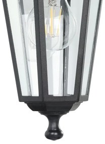 EGLO 22467 - vonkajšie nástenné svietidlo LATERNA 4 1xE27/60W čierna