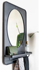 Nástenné zrkadlo s poličkou 50x80 cm Pascal – White Label