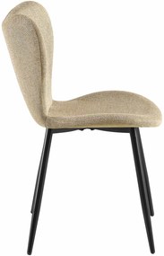 Jedálenská stolička Maika látka - sivohnedá