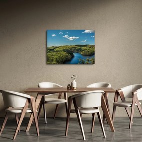 Obraz - Jazero v lesoch (70x50 cm)