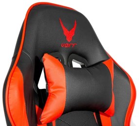 Herná stolička VARR Zolder čierna/červená