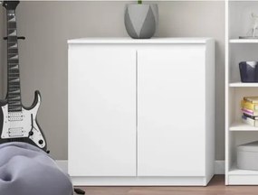 Skrinka 2-dverová Carlos, biela, 75 cm%
