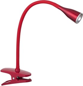 Rabalux 4198 - LED stolová lampa s klipom JEFF LED/4,5W/230V červená