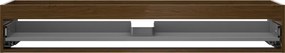 Mexen Box-A, závesná skrinka 140 cm, 1 zásuvka, orech, 91AX0-1400-235-1-86