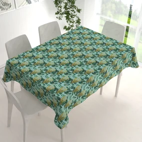Biante Dekoračný obdĺžnikový obrus PML-088 Eukalypty na mätovom 100x140 cm