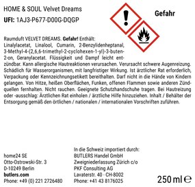HOME & SOUL Vôňa do bytu Velvet Dreams 250 ml