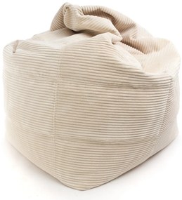 Manšestrový sedací vak Sofi 400 l – 115 cm – 5 farieb Farba: SZ03 - maslový