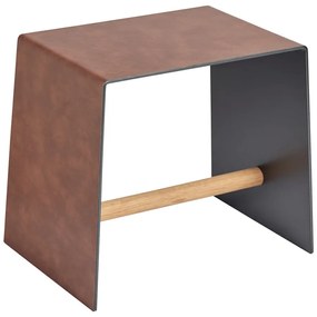 Koňakovohnedá kovová stolička Bull – LIND DNA