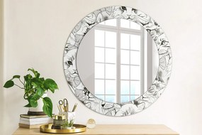 Okrúhle ozdobné zrkadlo Domáce zvieratá fi 60 cm