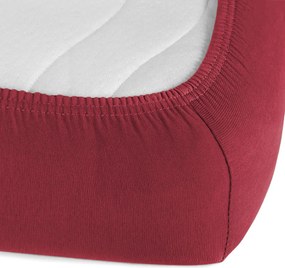 Jersey napínacie prestieradlo JR-010 Vínové 100 x 200 - výška 20 cm