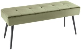 Lavica Boutique 100cm olivovozelený zamat