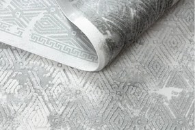 Koberec AKRYL VALS 0W1738 C53 87 Ramka beton, tmavý sivý / svetlý sivý