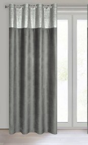ZATEMŇOVACÍ ZÁVES NA KRÚŽKOCH PERI 140X250 CM STRIEBORNÁ