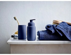 Tmavomodrý froté bavlnený uterák 30x30 cm Comfort – Södahl