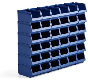 Plastové boxy AJ 9000, séria-74, 250x148x130 mm, 36 ks, modrá