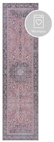 Ružový prateľný koberec behúň 60x230 cm FOLD Somerton – Flair Rugs