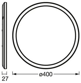 Ledvance - LED Stmievateľné stropné svietidlo ORBIS LED/22W/230V čierna